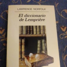 Libros: EL DICCIONARIO DE LEMPRIERE LAWRENCE NORFOLK