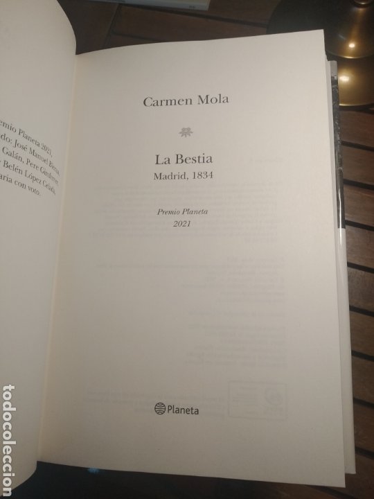 LA BESTIA (PREMIO PLANETA 2021), CARMEN MOLA, Editorial Planeta
