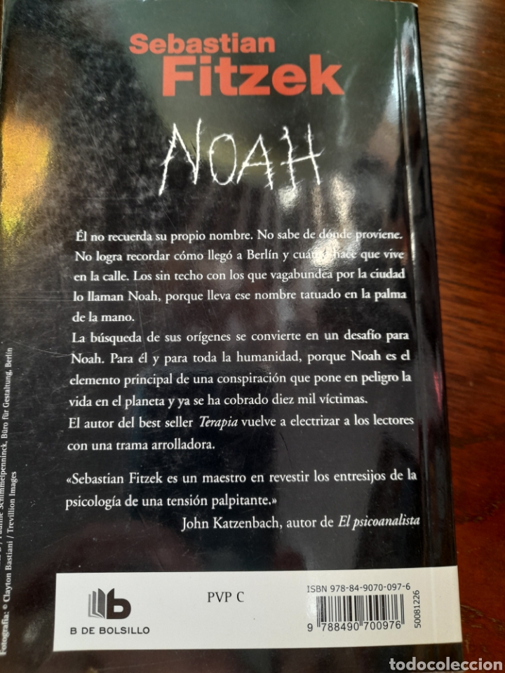 Libros: Noah. Sebastián Fitzek - Foto 2 - 312372053