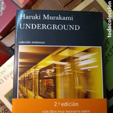 Libros: UNDERGROUND HARUKI MURAKAMI. TUSQUETS 2014. Lote 373779139