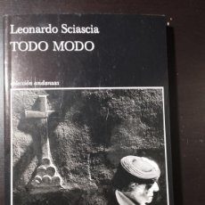 Libros: TODO MODO (LEONARDO SCIASCIA, TUSQUETS)