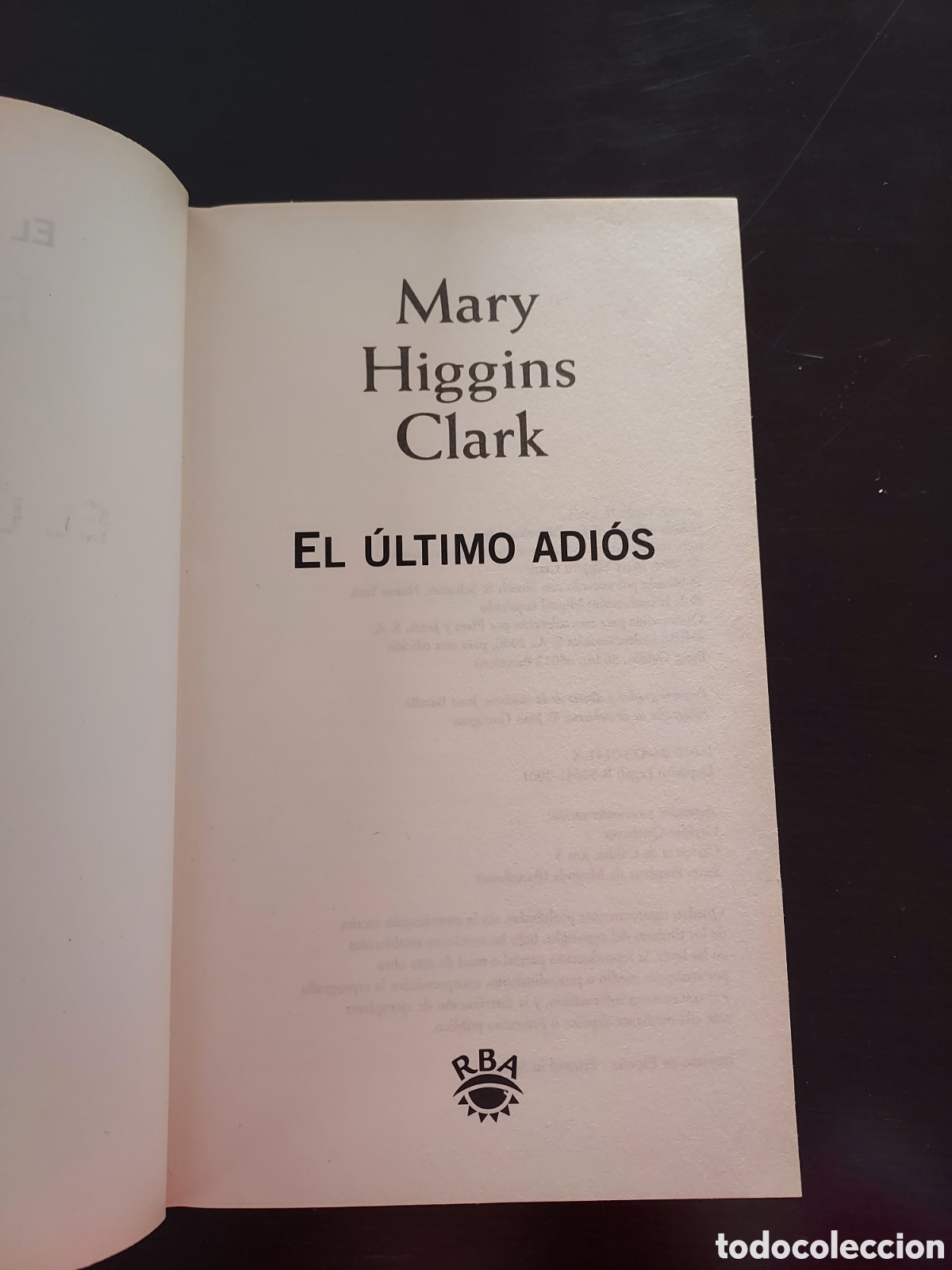 Libros: Libro &rdquo;El &uacute;ltimo adi&oacute;s&rdquo; - Foto 4