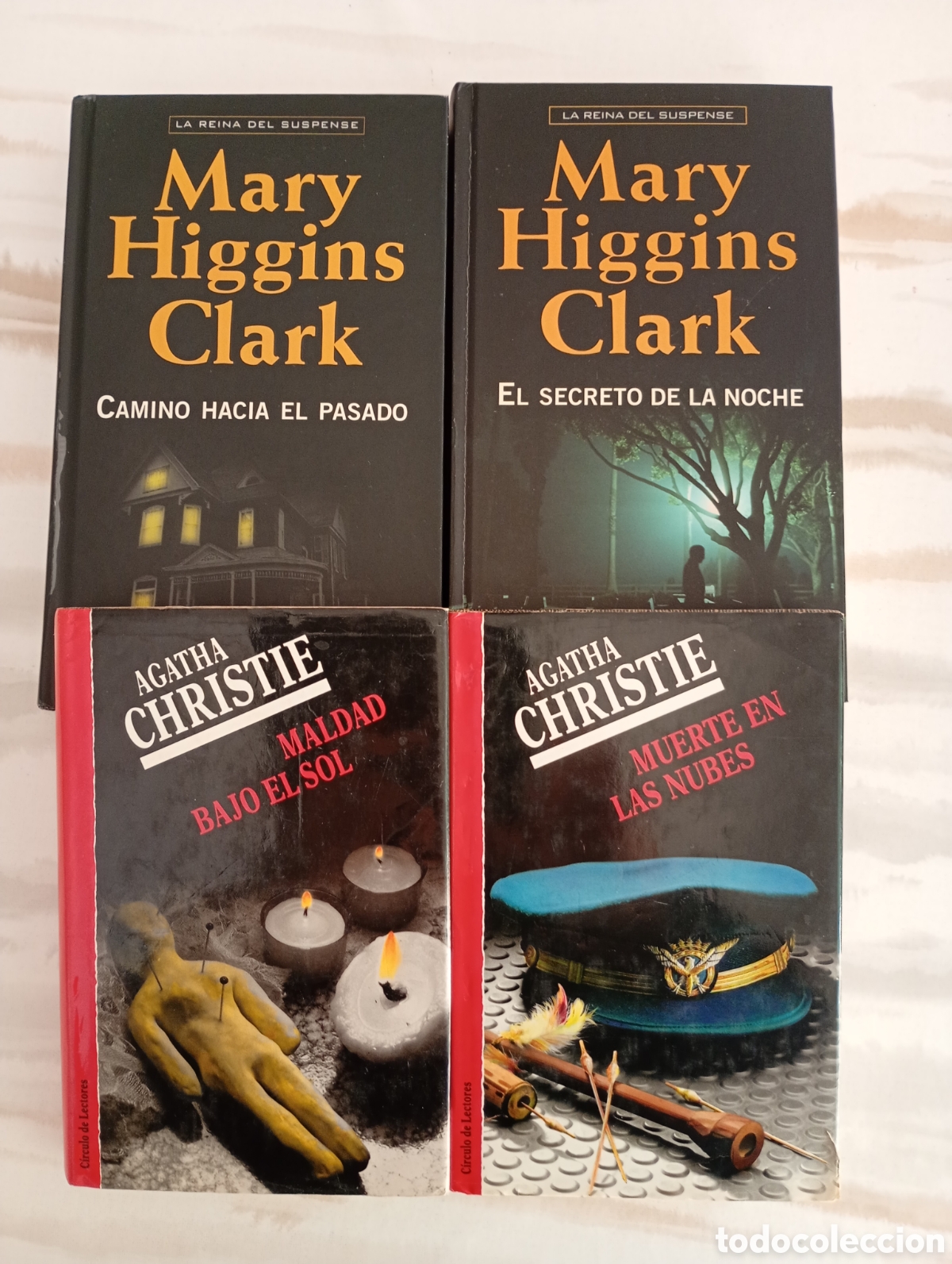 Libros: LOTE 4 novelas Agatha Christie y Mary Higgins Clark
