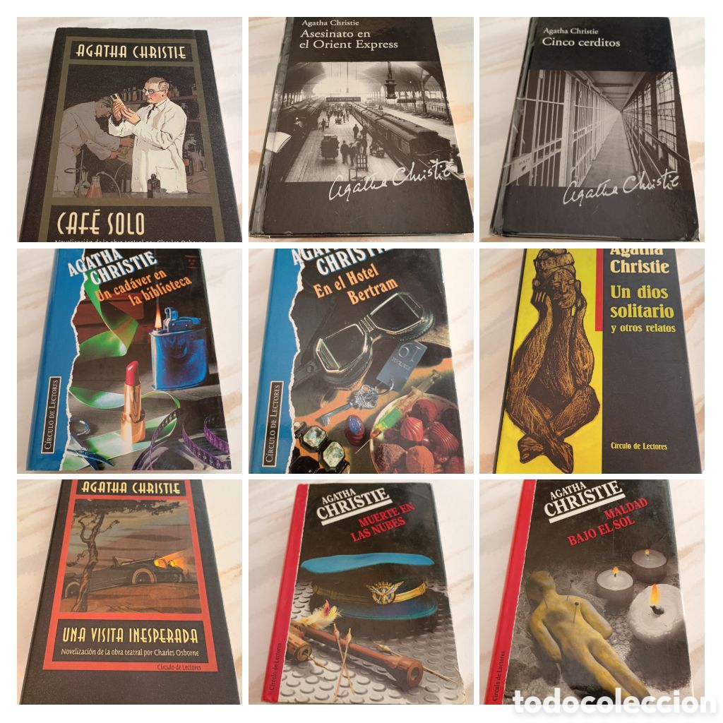 Libros: AGATHA CHRISTIE LOTE DE 9 NOVELAS