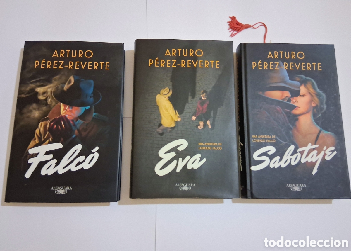 Libros: Lote Trilog&iacute;a Lorenzo Falc&oacute; COMPLETA (3 Vol.) - Arturo P&eacute;rez-Reverte - TAPA DURA + Marcap&aacute;ginas