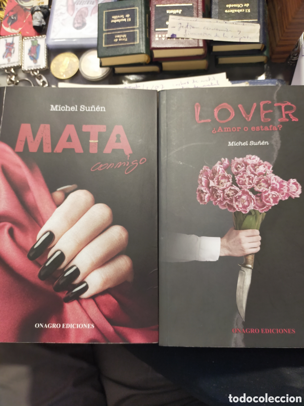 Libros: LOTE MICHEL SU&Ntilde;EN MATA CONMIGO Y LOVER AMOR O ESTAFA?