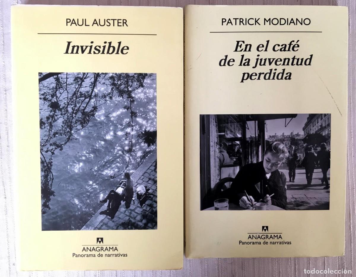 Libros: Pack 2 Libros Anagrama: Paul Auster (Invisible) + Patrick Modiano (En el caf&eacute; de la juventud perdida