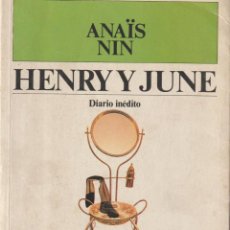 Livros: HENRY Y JUNE (DIARIO INTIMO) - ANAÏS NIN. Lote 350652879