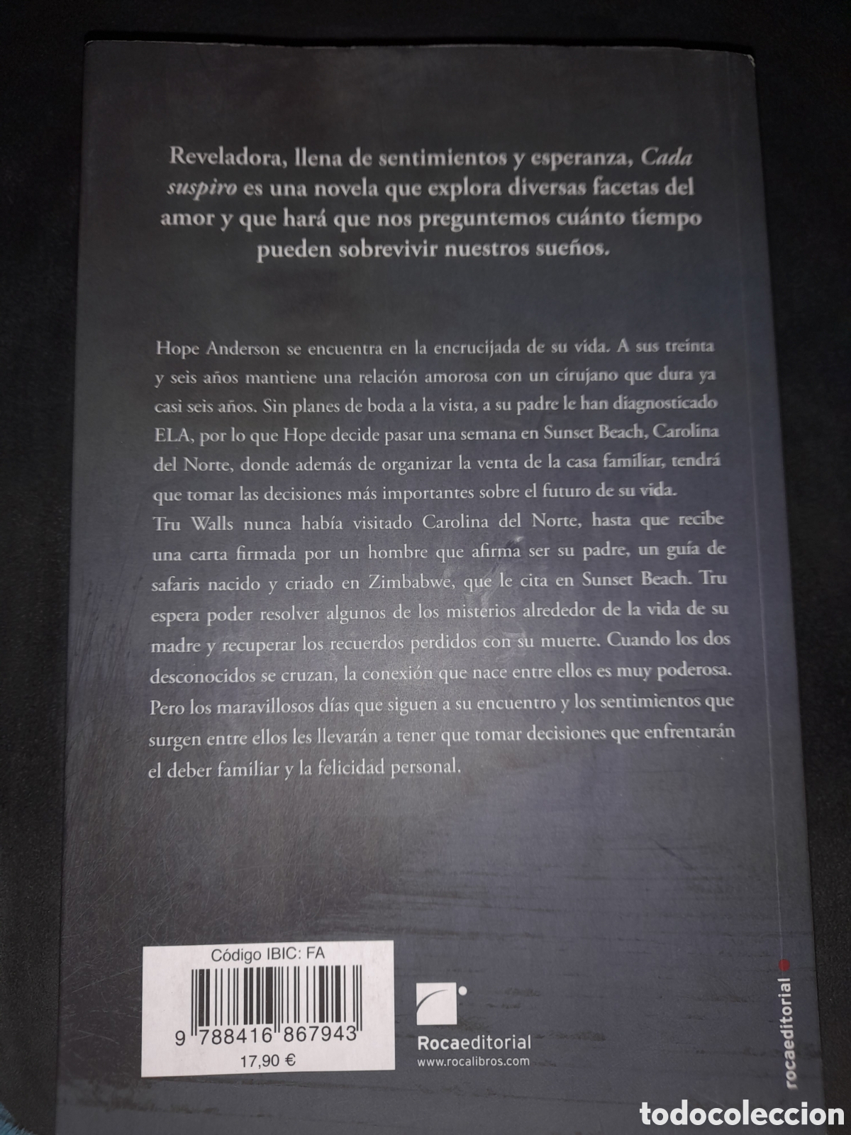 Libros: Cada suspiro. Nicholas Sparks - Foto 2