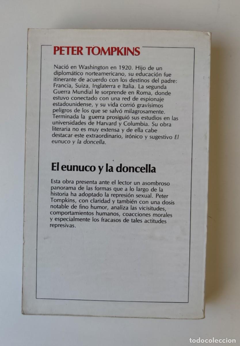 Libros: EL EUNUCO Y LA DONCELLA (PETER TOMPKINS) CARALY 1986. LIBRO - Foto 2