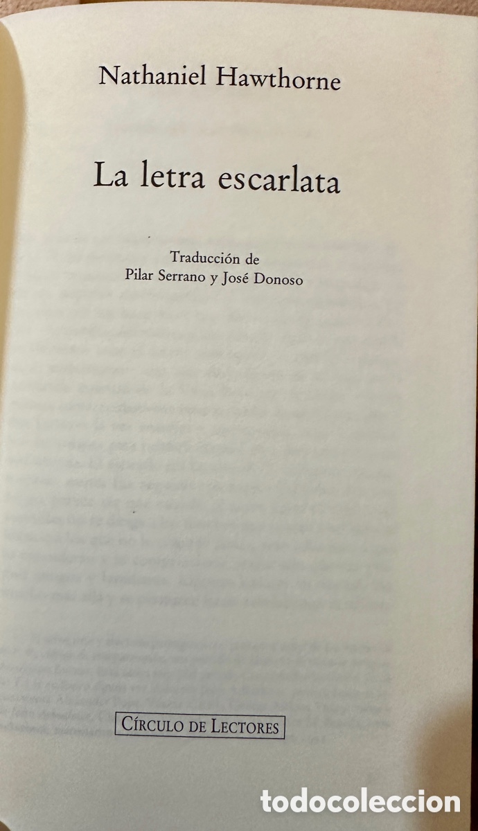Libros: Libro La Letra Escarlata. Nathaniel Hawthorne - Foto 4
