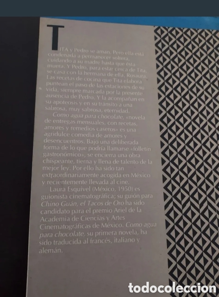 Libros: Como agua para chocolate - Foto 3