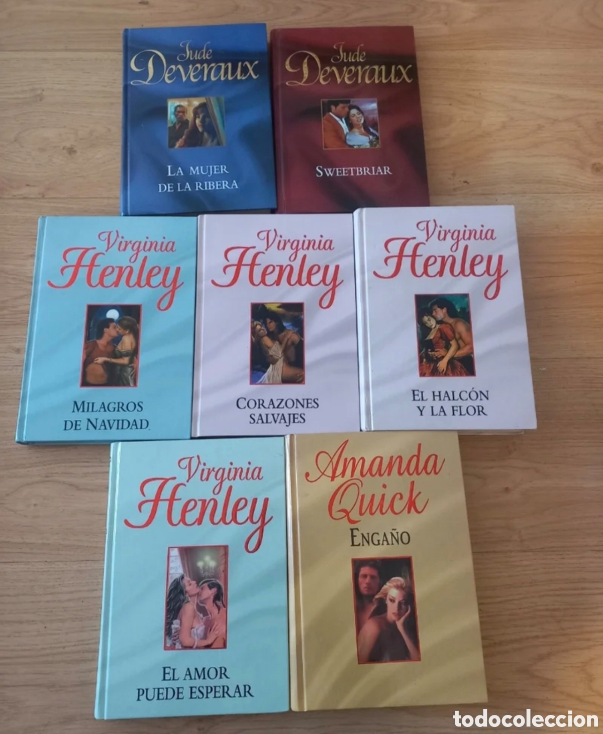Libros: Lote 7 Libros Novela Rom&aacute;ntica Hist&oacute;rica - Tapa Dura (RBA) - Virginia Henley, Jude Deveraux, Amanda