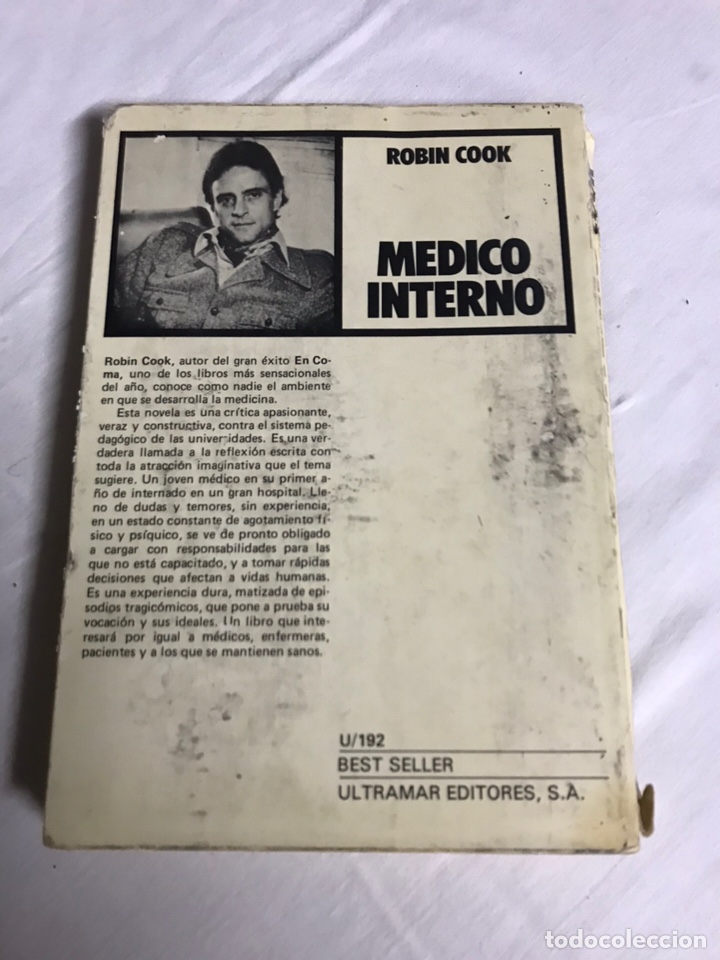 Libros nuevos de relatos y cuentos: LIBRO M&Eacute;DICO INTERNO. ROBIN COOK - Foto 2