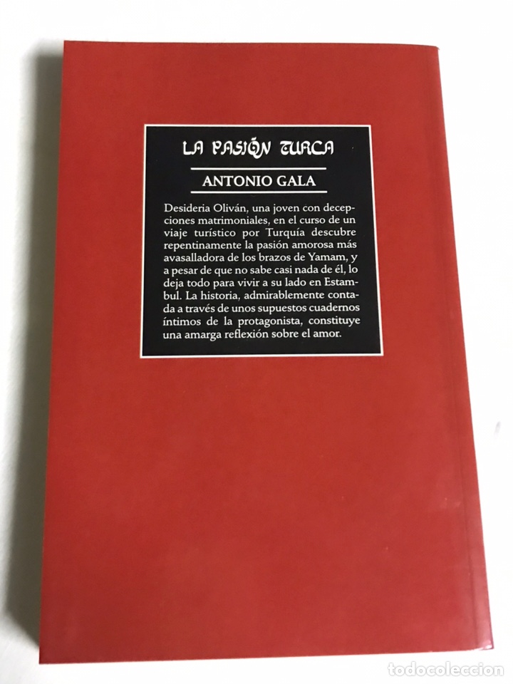 Libros nuevos de relatos y cuentos: LIBRO LA PASI&Oacute;N TURCA. ANTONIO GALA - Foto 2