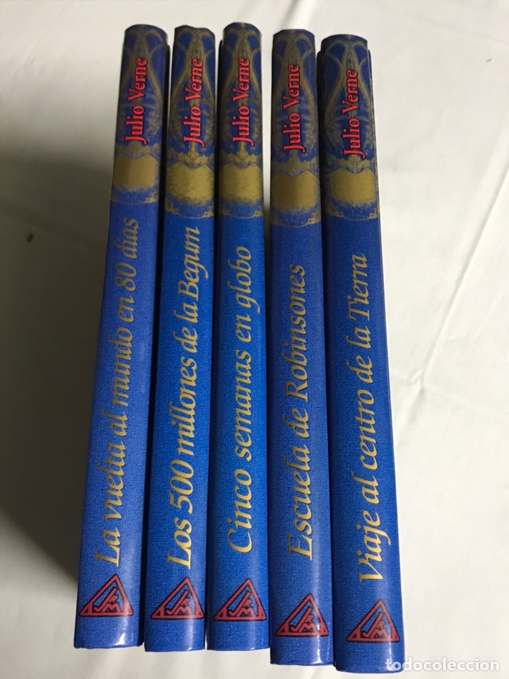 Libros nuevos de relatos y cuentos: COLECCI&Oacute;N DE 5 LIBROS DE JULIO VERNE - Foto 2