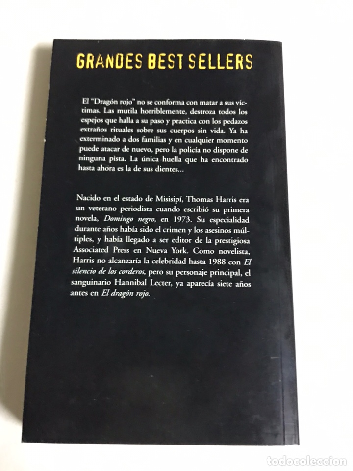 Libros nuevos de relatos y cuentos: LIBRO DRAG&Oacute;N ROJO. THOMAS HARRIS - Foto 2
