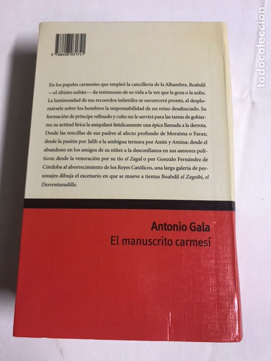Libros nuevos de relatos y cuentos: LIBRO EL MANUSCRITO CARMES&Iacute;. ANTONIO GALA - Foto 2
