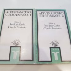 Libros Nuevos de Relatos y Cuentos: LOTE ROMO I Y II ADIVINANCERO CULTO ESPAÑOL , TAURUS 1990. Lote 210685531