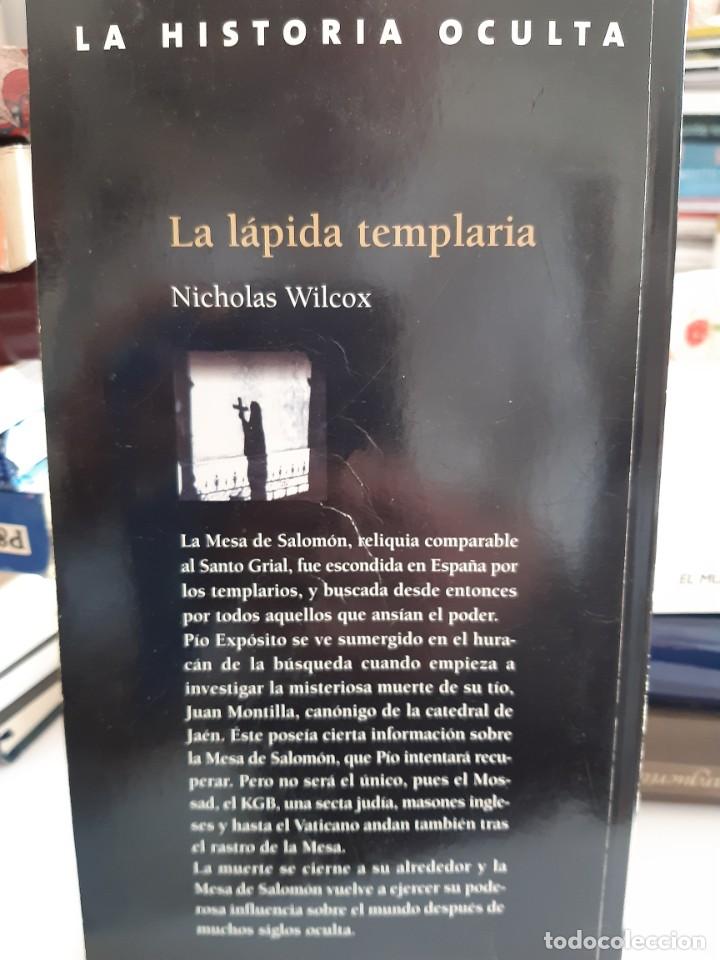 Libros nuevos de relatos y cuentos: LA LAPIDA TEMPLARIA NICHOLAS WILCOX - Foto 2