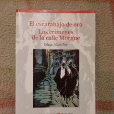 Libros Nuevos de Relatos y Cuentos: EL ESCARABAJO DE ORO / LOS CRÍMENES DE LA CALLE MORGUE EDGAR ALLAN POE. Lote 319808503