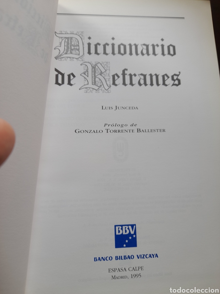Libros nuevos de relatos y cuentos: Diccionario de refranes. Luis Junceda - Foto 3