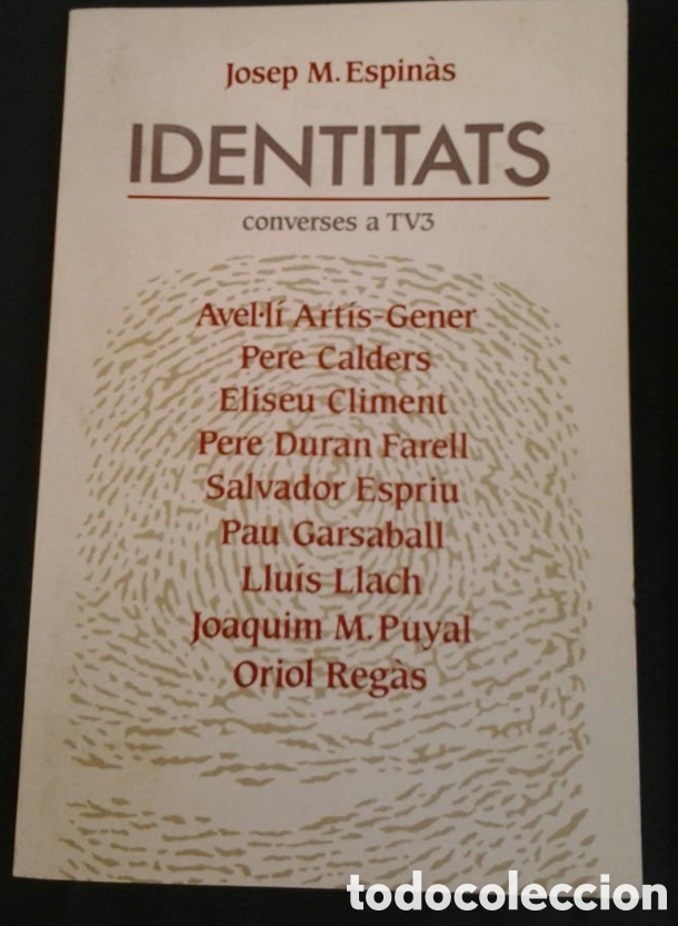 Libros nuevos de relatos y cuentos: IDENTITATS (JOSEP M. ESPIN&Agrave;S) - Foto 1