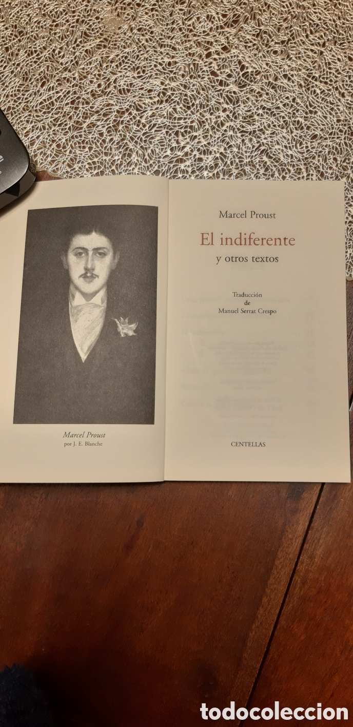 Libros nuevos de relatos y cuentos: El indiferente. Marcelo Proust - Foto 2