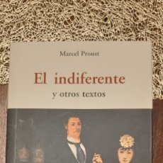 Libros Nuevos de Relatos y Cuentos: EL INDIFERENTE. MARCELO PROUST. Lote 387035529