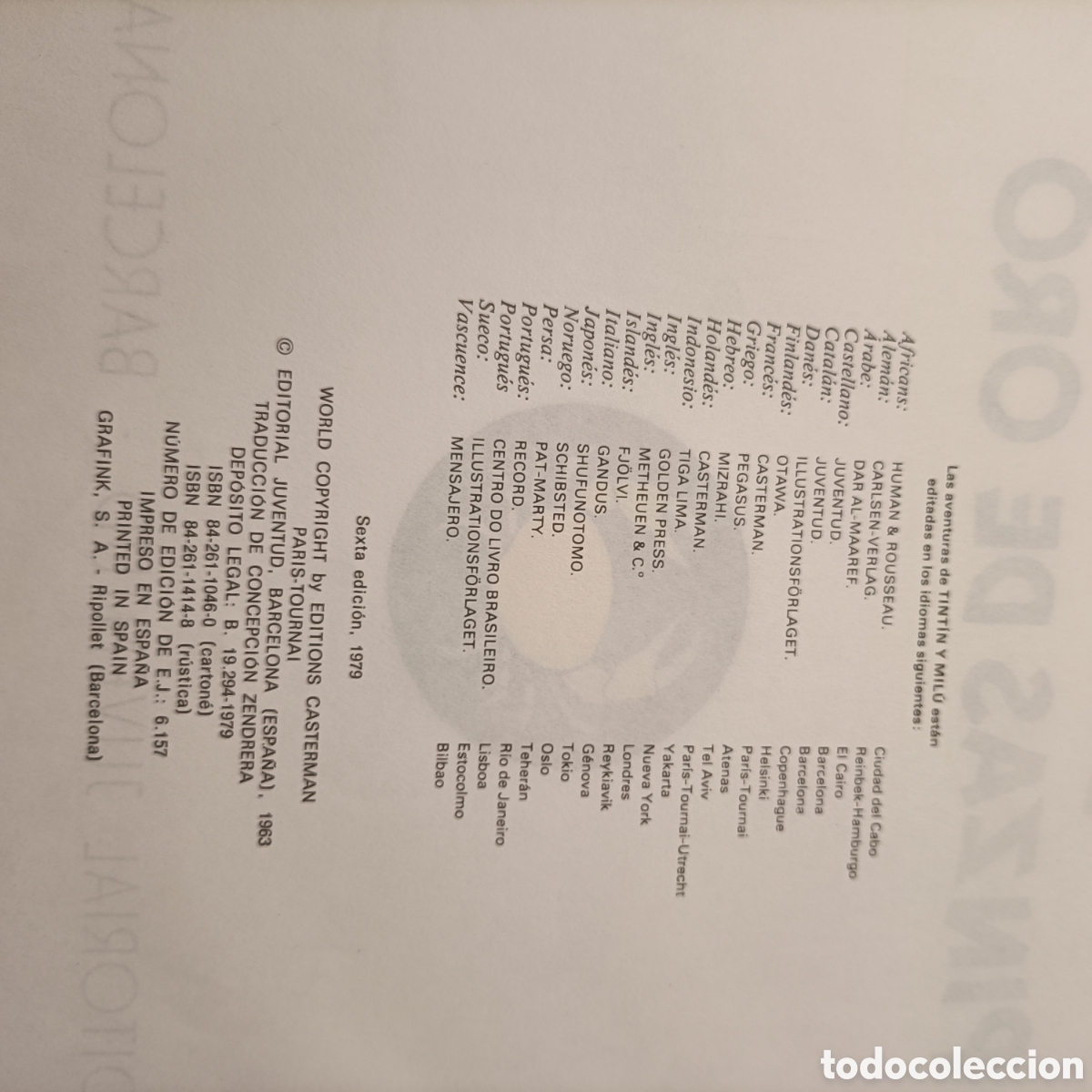Libros nuevos de relatos y cuentos: Libro el cangrejo de las pinzas de oro - Foto 4