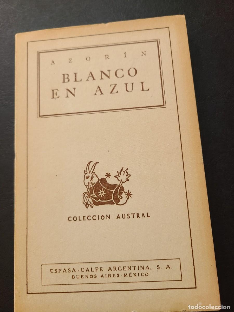Libros nuevos de relatos y cuentos: Blanco en azul. Azor&iacute;n - Foto 2