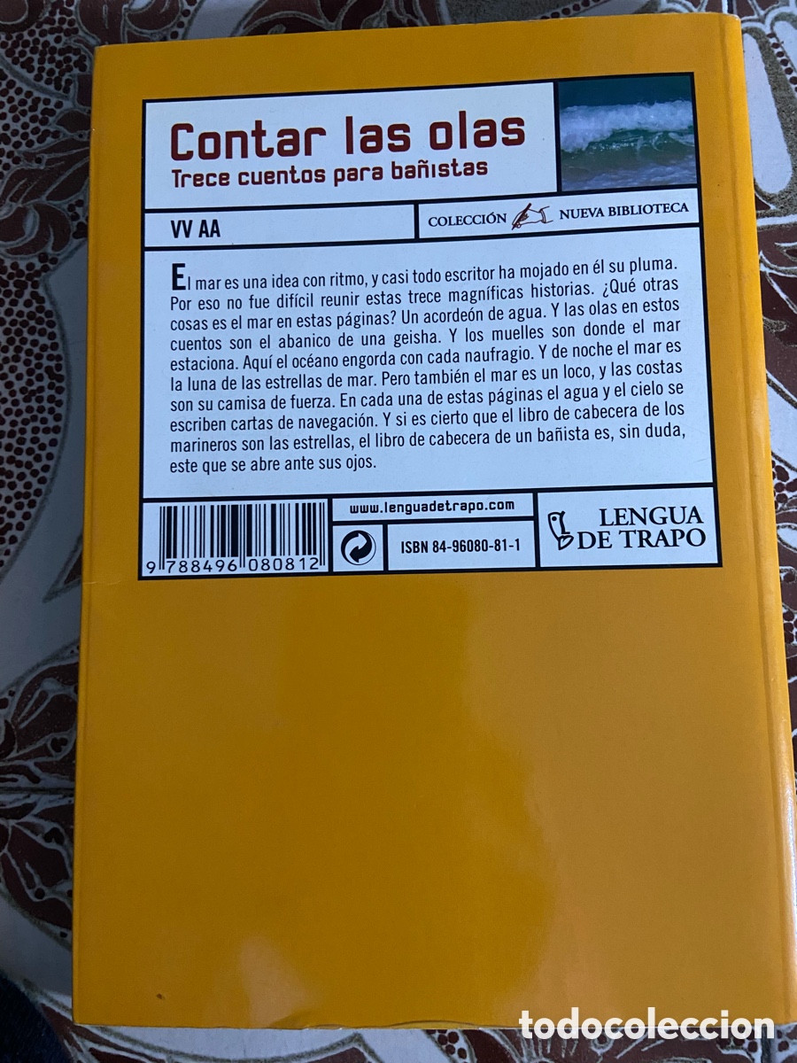 Libros nuevos de relatos y cuentos: Libro Contar las olas de la colecci&oacute;n Lengua de Trapo. - Foto 5