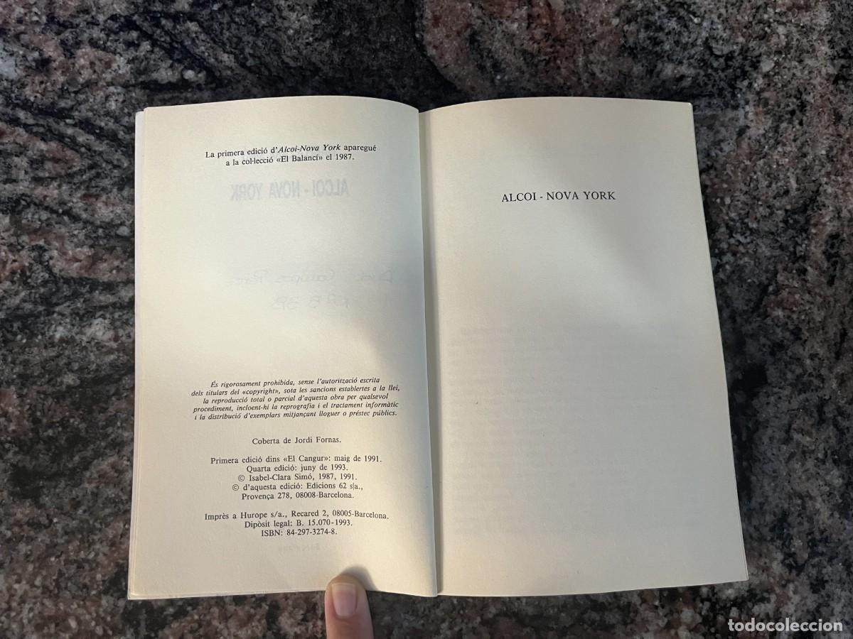 Libros nuevos de relatos y cuentos: Alcoi - Nova York | Isabel-Clara Sim&oacute; - Foto 2