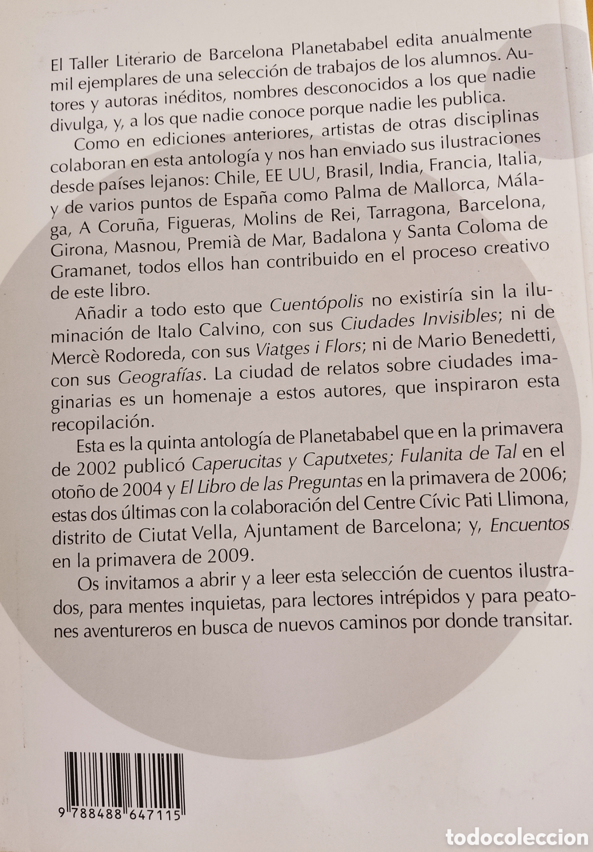 Libros nuevos de relatos y cuentos: Libro &rdquo;Cuent&oacute;polis&rdquo; Ed. Mucho cuento Planetababel - Foto 8
