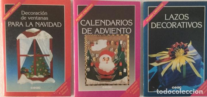 Libri: Decoracion navide&ntilde;a. (Lote de tres libros). NUEVOS