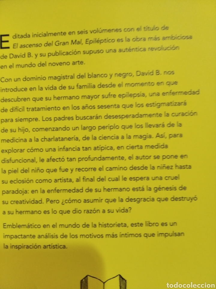 Libros: Epil&eacute;ptico. El ascenso del gran mal. David b. - Foto 3