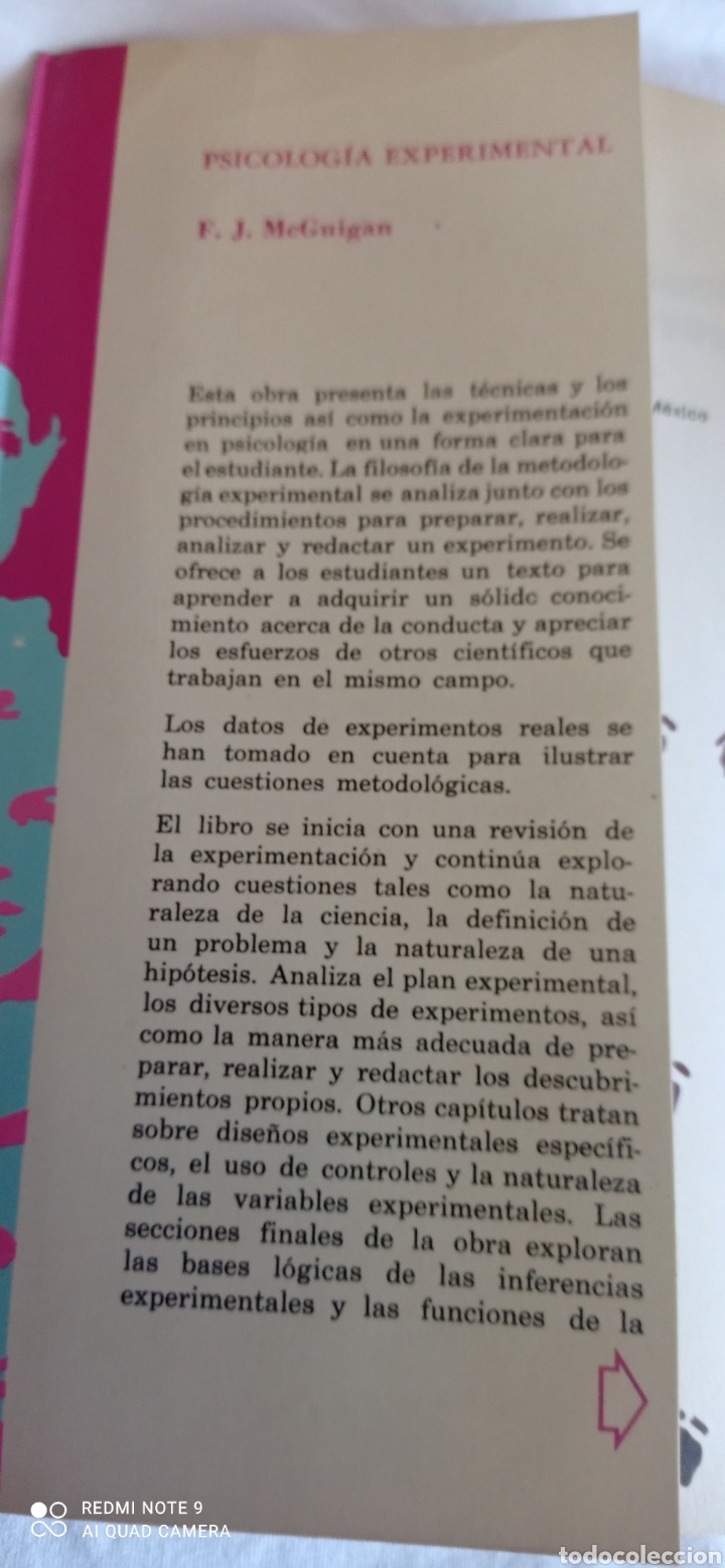 Libros: Libro Psicolog&iacute;a experimental . Trillas - Foto 4