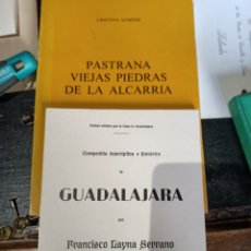 Libros: DOS LIBROS SOBRE GUADALAJARA LA ALCARRIA. Lote 254128270