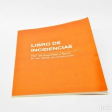 Libros: VARIOS LIBROS INCIDENCIAS NUEVOS PARA RELLENAR PLAN SEGURIDAD SALUD OBRAS CONSTRUCCIÓN RD1627/1997. Lote 260517925
