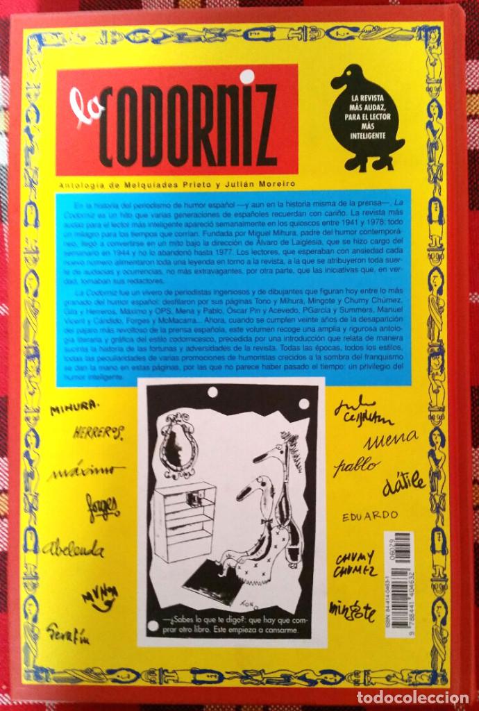 Libros: LA CODORNIZ ANTOLOGIA 1941-1978 - Foto 2 - 266607698