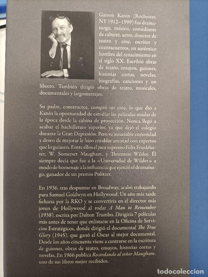 Libros: LIBRO &rdquo;RECORDANDO AL SR. MAUGHAM&rdquo; Garson Kanin - Foto 2