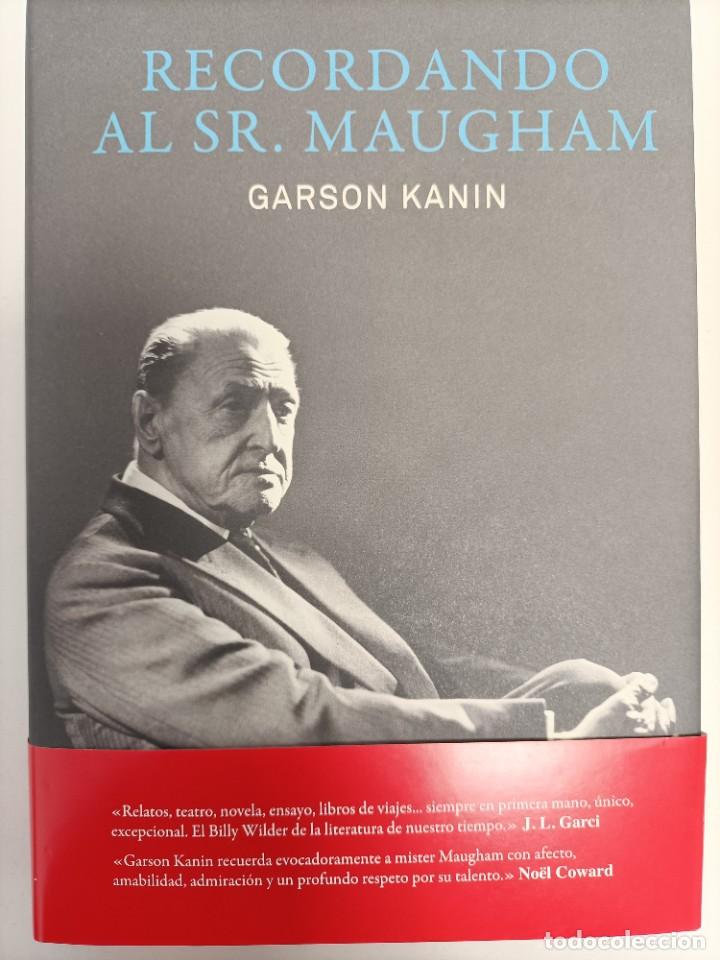 Libros: LIBRO &rdquo;RECORDANDO AL SR. MAUGHAM&rdquo; Garson Kanin - Foto 1