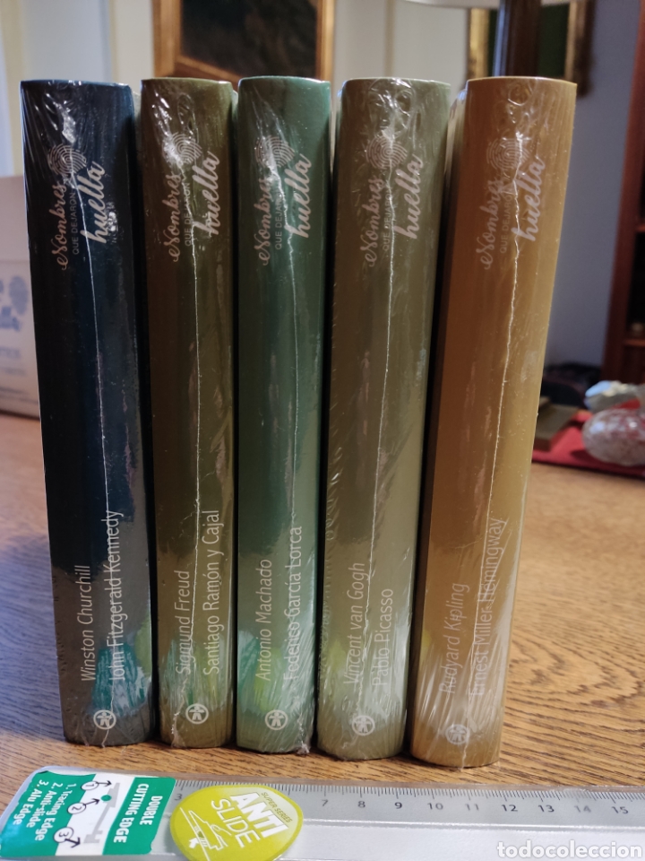 Libros: 5 tomos nuevos. Van gogh picasso kipling hemingway chuchill kennedy freud machado lorca ramon y caja