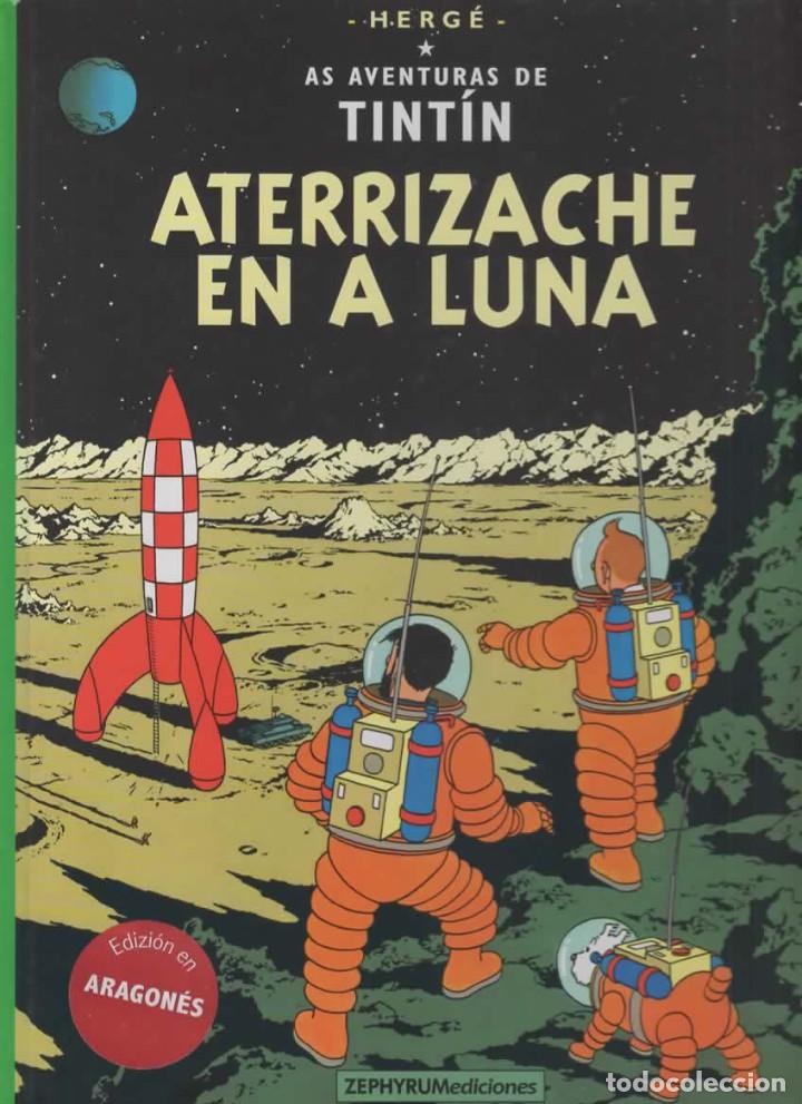 Libros: aterrizache en a luna - herg&eacute; las aventuras de tintin - idioma aragon&eacute;s