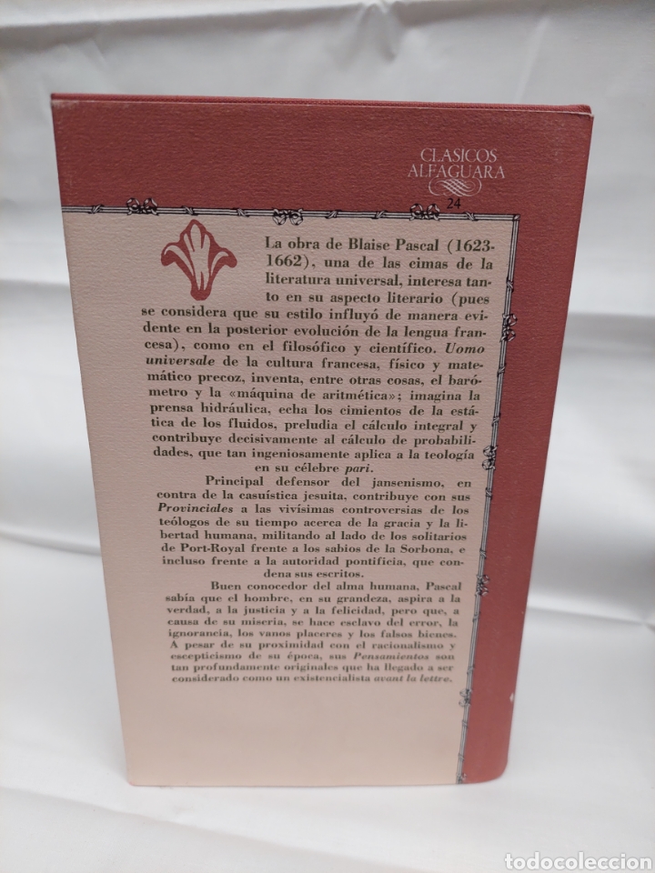 Libros: Blaise Pascal . Obras . Ediciones Alfaguara. - Foto 3
