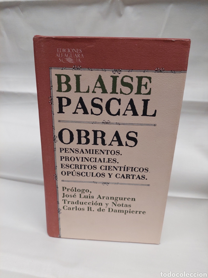 Libros: Blaise Pascal . Obras . Ediciones Alfaguara. - Foto 1