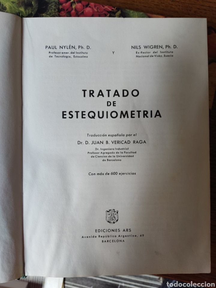 Libros: Tratado de estequiometria 1967 - Foto 4