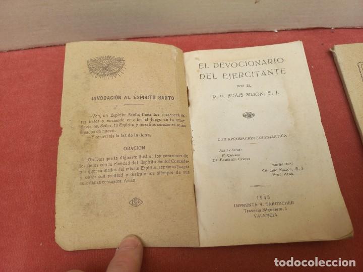 Libros: 2 libros el devocionario del ejercitante - 1943 - Foto 4