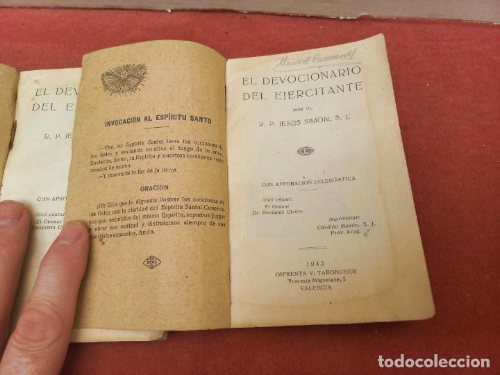 Libros: 2 libros el devocionario del ejercitante - 1943 - Foto 7