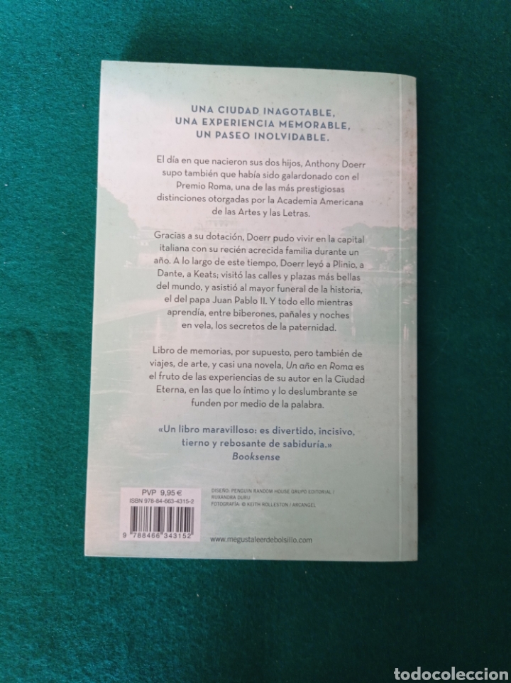 Libros: UN A&Ntilde;O EN ROMA , ANTHONY DOERR - Foto 2